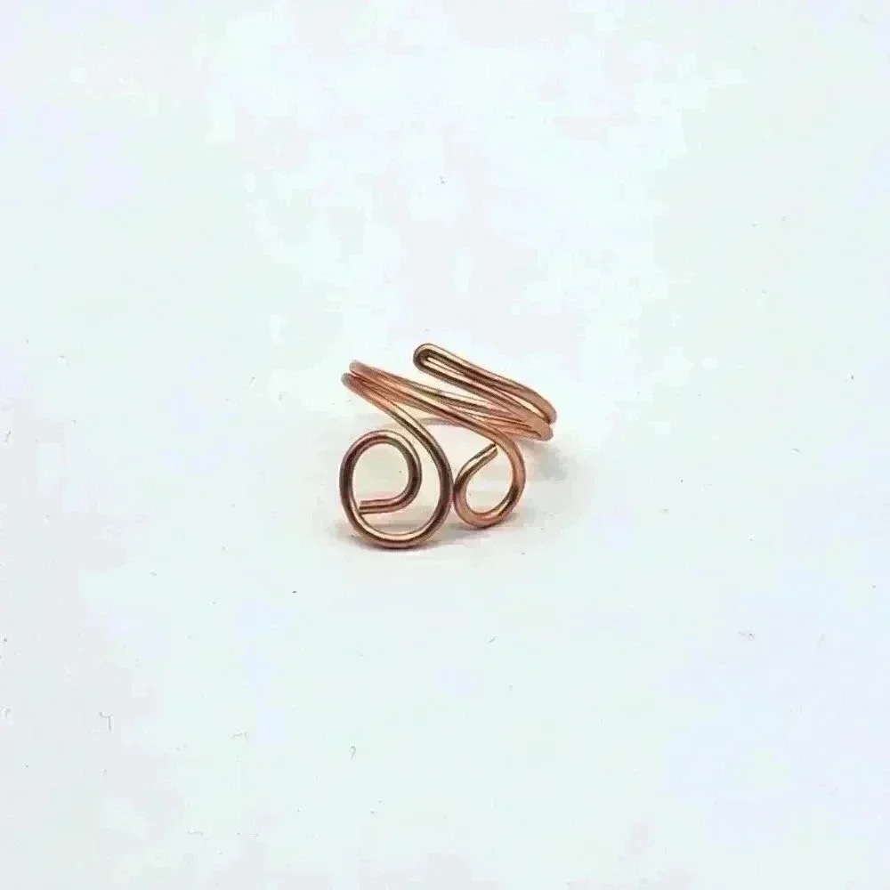 Hand Crafted Adjustable Copper Ring